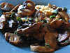 Scrambled Ricotta with Pan-Fried Mushrooms and Scallion