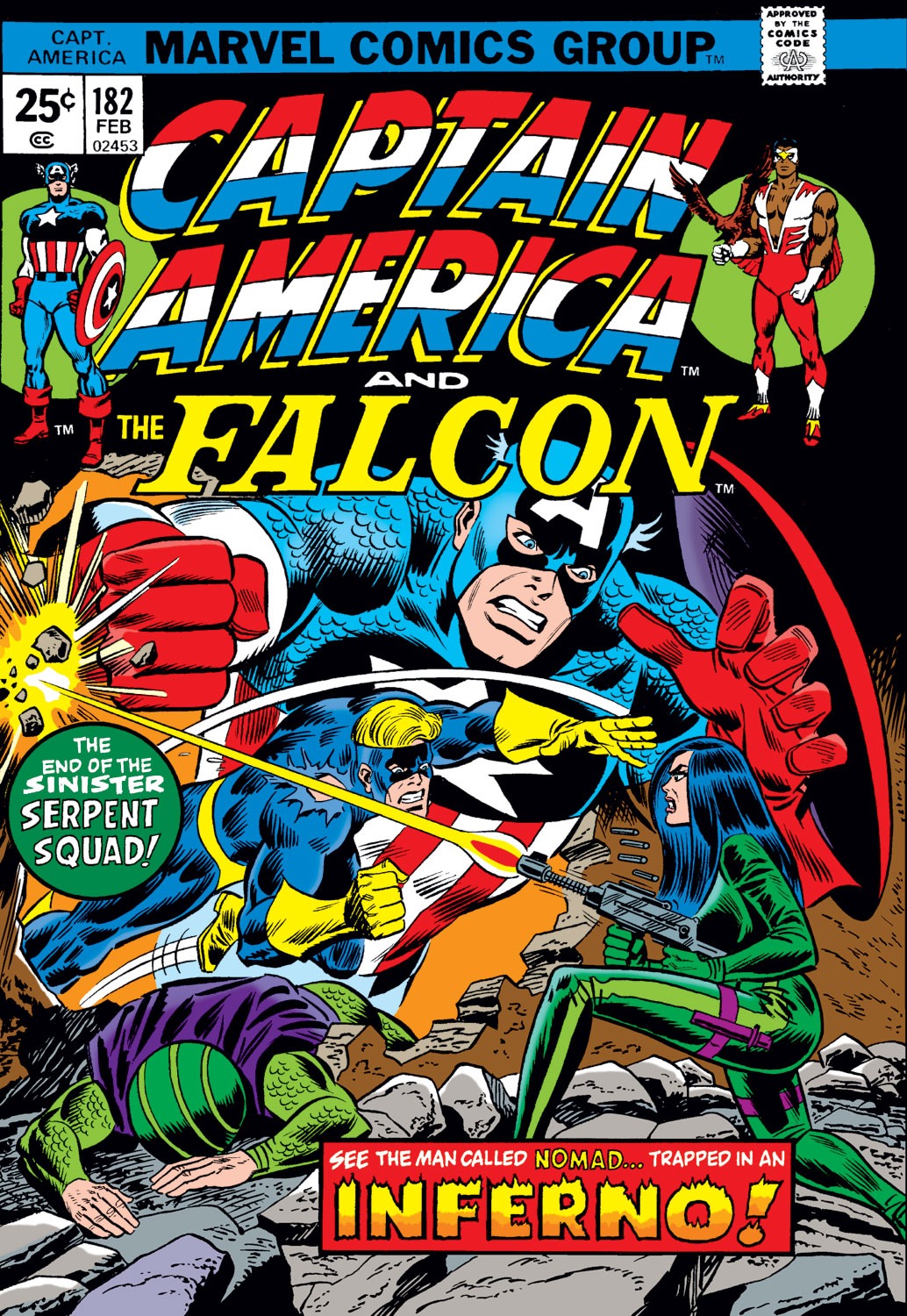 Read online Captain America (1968) comic -  Issue #182 - 1