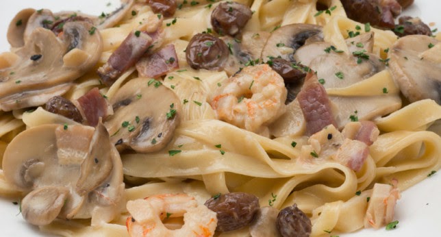 pasta con champiñones thermomix