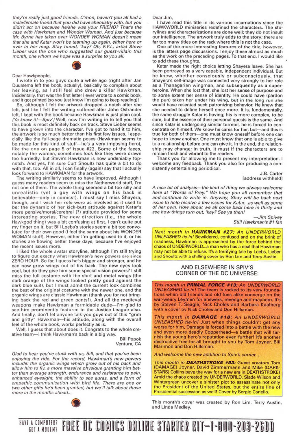 Hawkman (1993) Issue #26 #29 - English 25