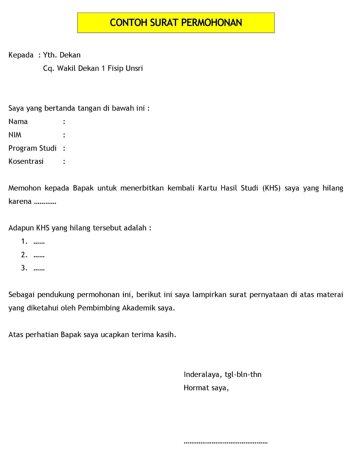 contoh surat pengajuan barang wood scribd indo