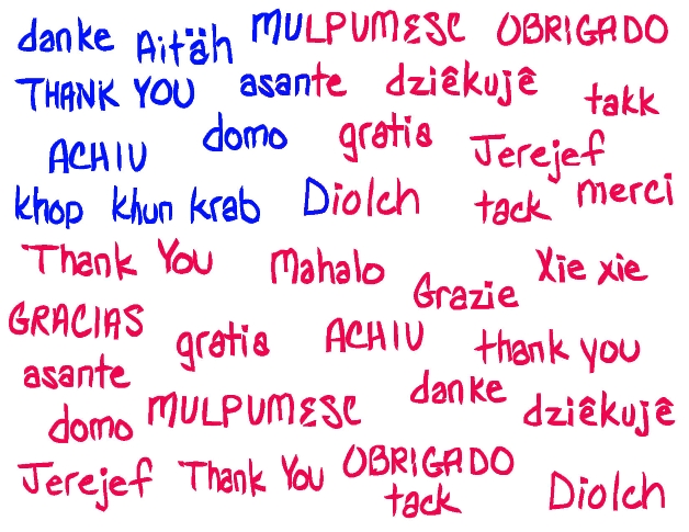 thank you clipart in different languages - photo #15