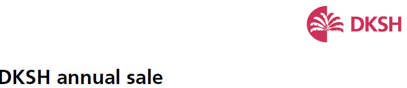 DKSH Annual Warehouse SALE: 24 June to 26 June 2016