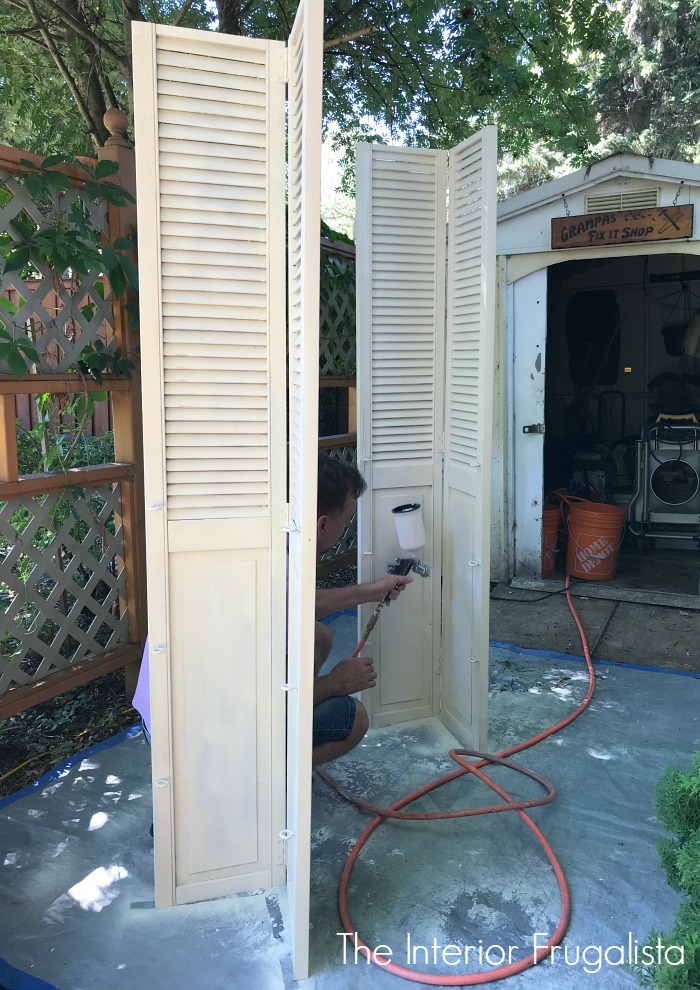 Deck Privacy Screen From Repurposed Louvered Doors Interior Frugalista
