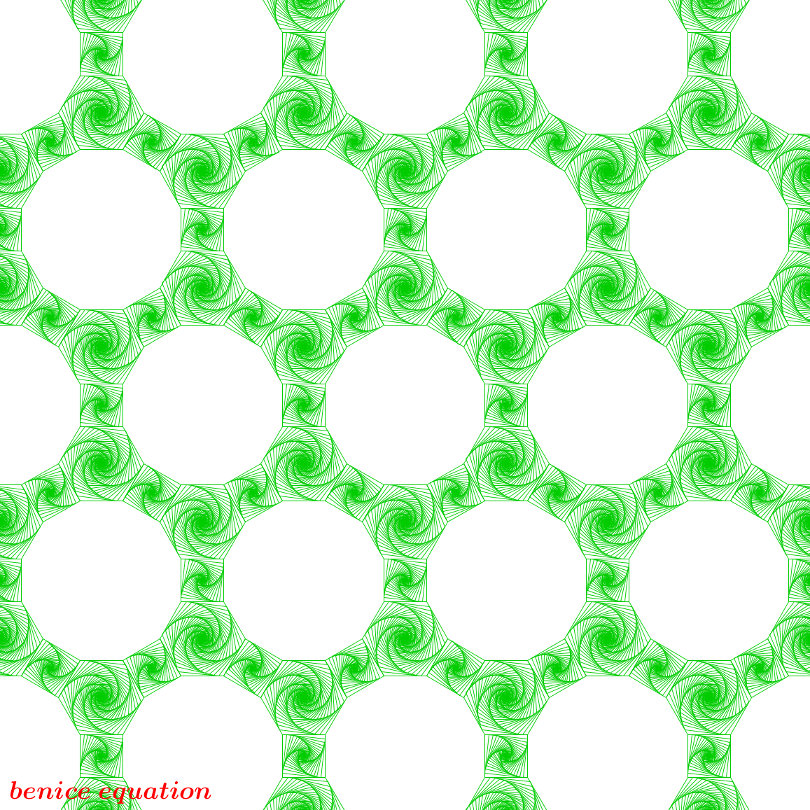 Fun math art (pictures) benice equation Tiling by Nested Polygons (2)
