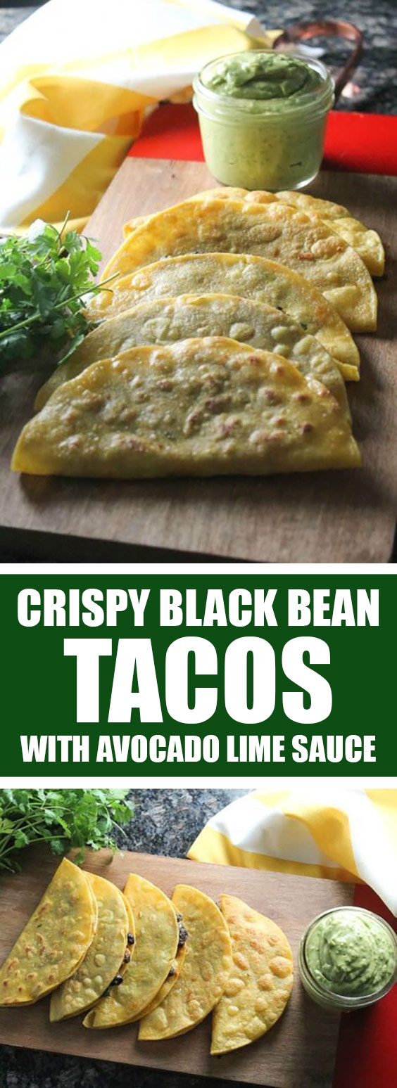 Crispy Black Bean Tacos with Avocado Lime Sauce 25idnews