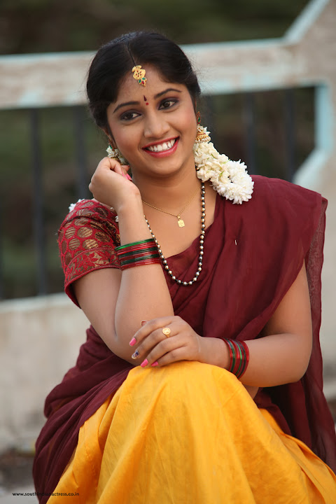 Telugu Actress Gagana in Half Saree Photos