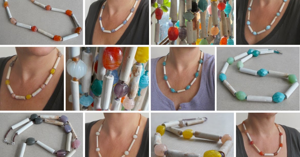 Amelia Parker: Necklaces with glass beads