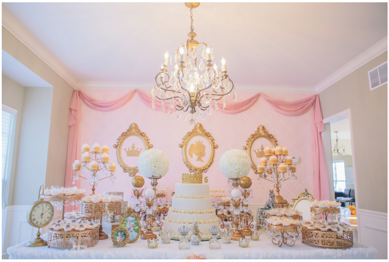 Rose Gold And Pink Birthday Cake With Tiara Rose Gold And Pink Birthday Cake With Tiara
