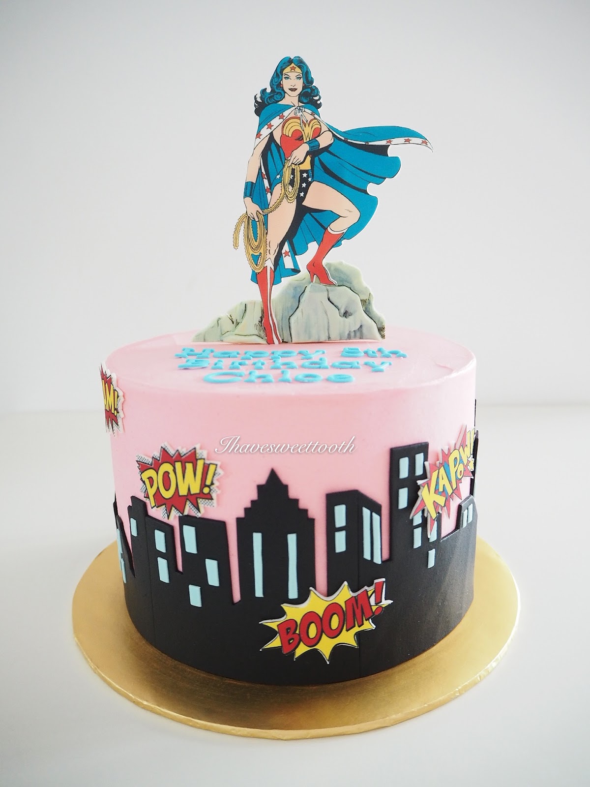 I Have Sweet Tooth Wonder Woman Cake