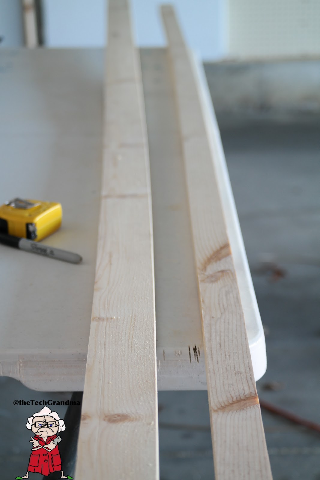 The Tech Grandma fancy header for pocket doors