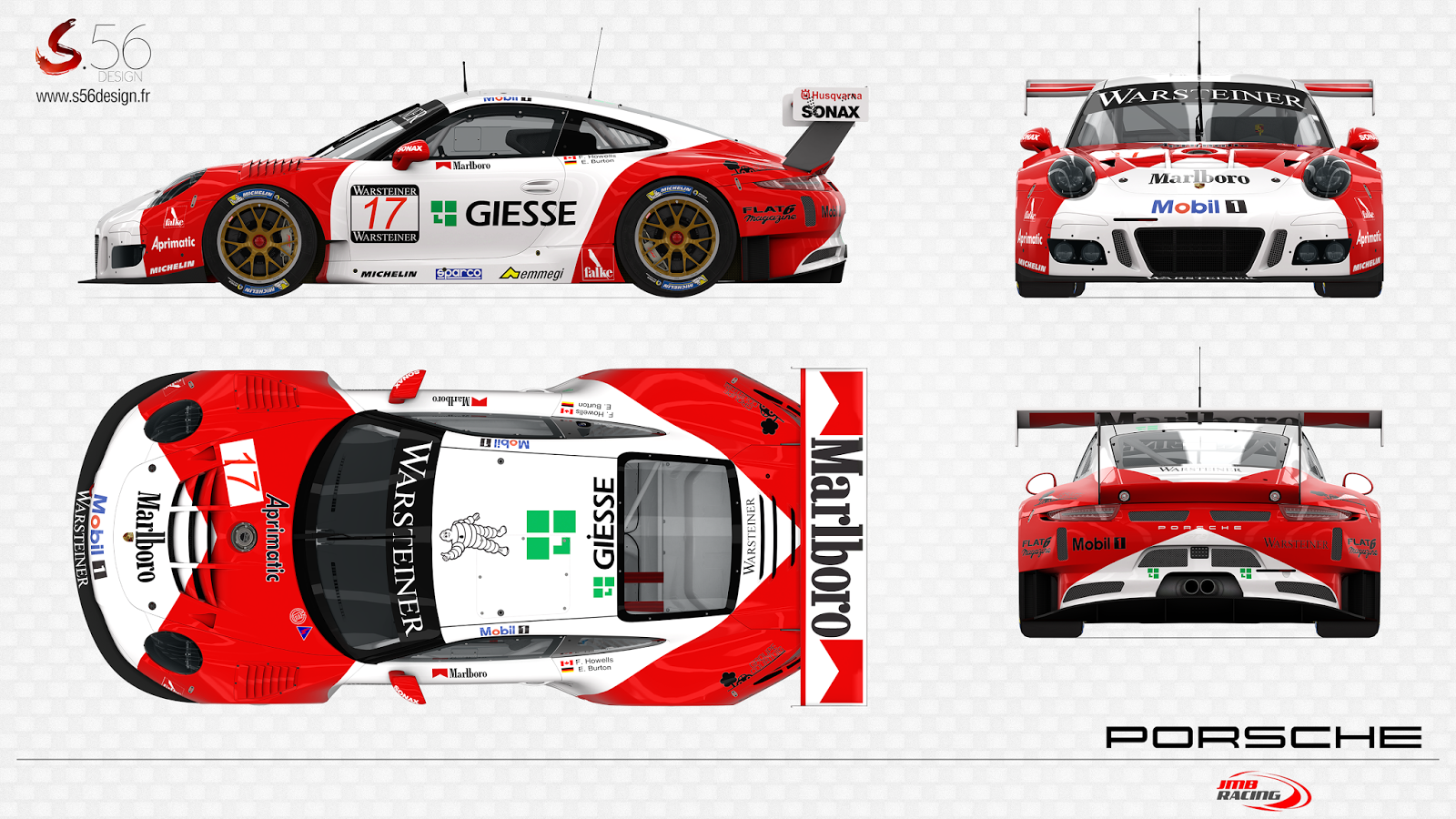S 56 Design Porsche 911 Gt3 R Marlboro 17