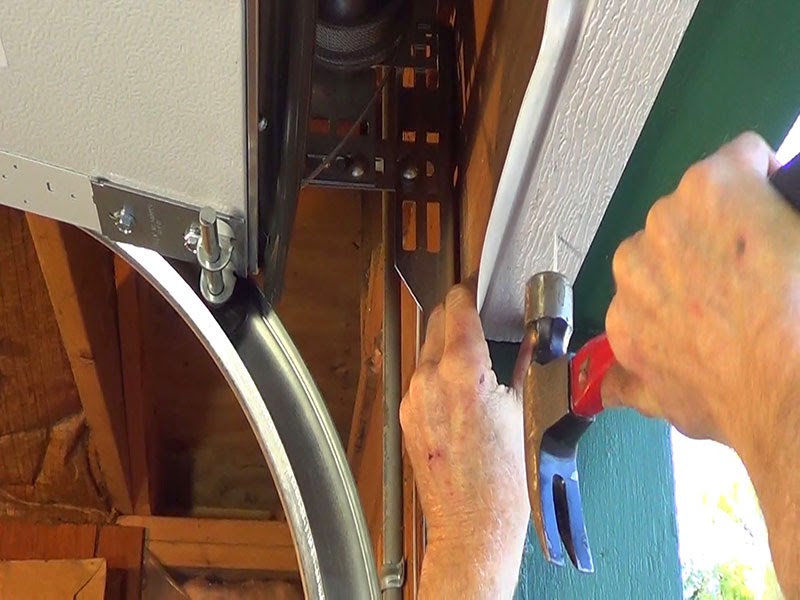 Replacing A Garage Door Seal, Replace Garage Door Seal Track