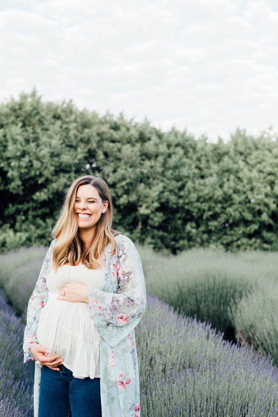 Lavender Farm Maternity Session by Bonney Lake Photographers Something Minted and More