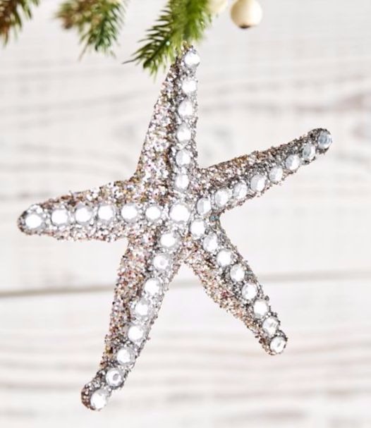 Jeweled Starfish Ornaments