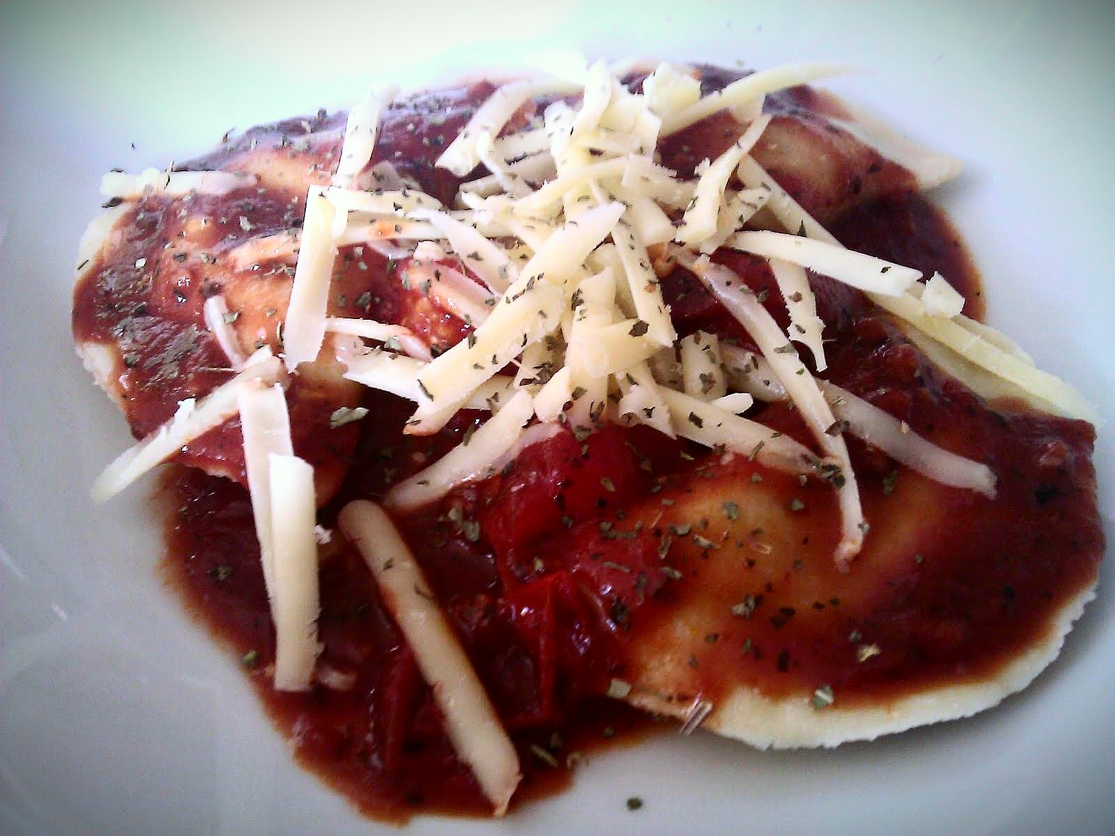 Everything Goes With Toast Spinach & goats cheese ravioli