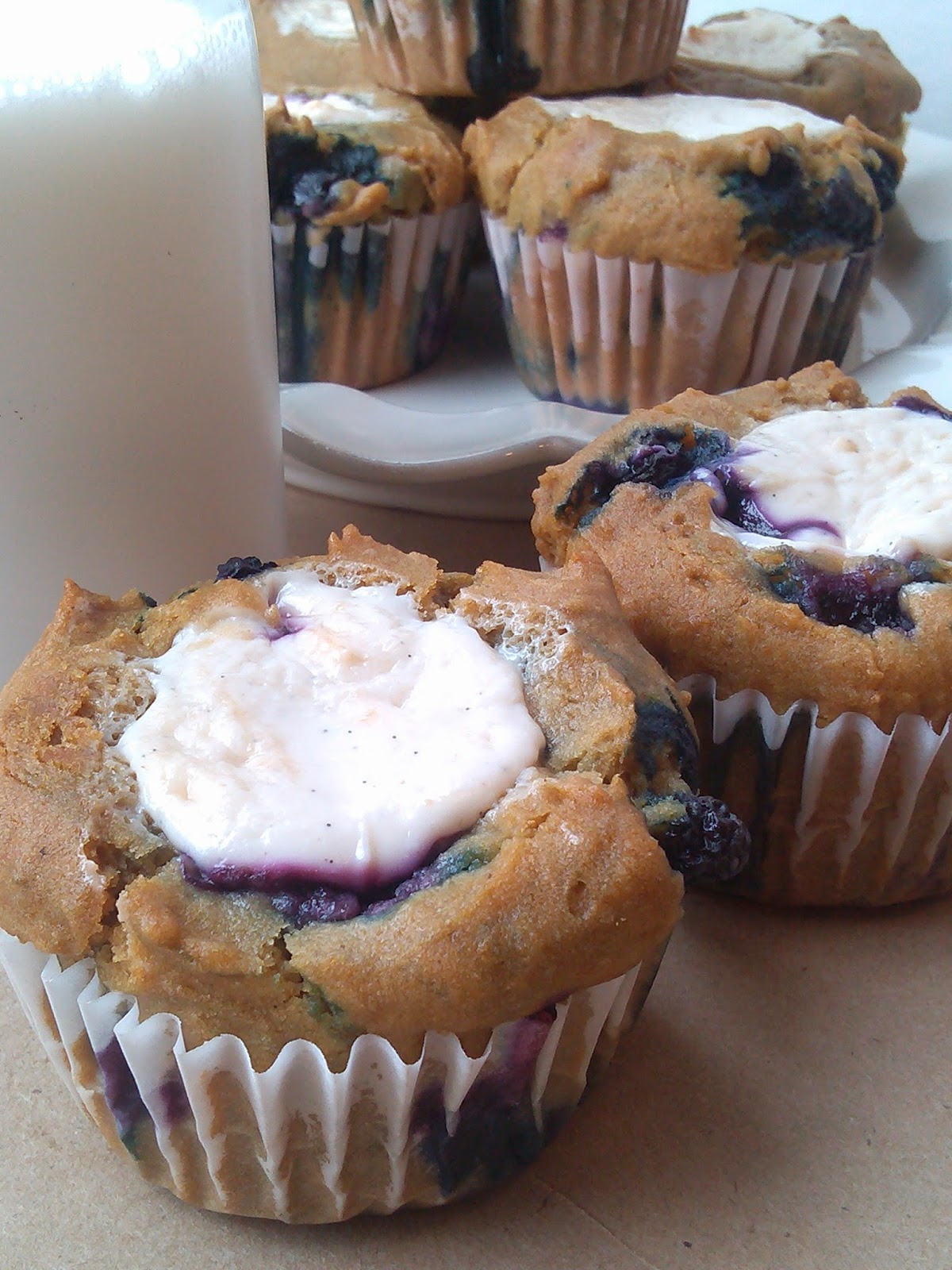 Fairy Wings and Pixie Dust... Cream Cheese Blueberry Muffins gluten
