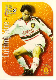 C338 Player & Stadium Montage #80 Futera Manchester United 1999 Football Card 