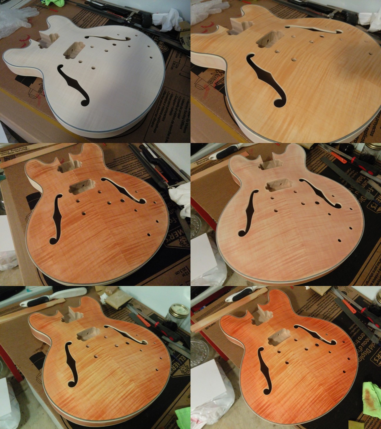 [Mattwins] DIY Semi Hollow 335 Guitar Kit Build Part II