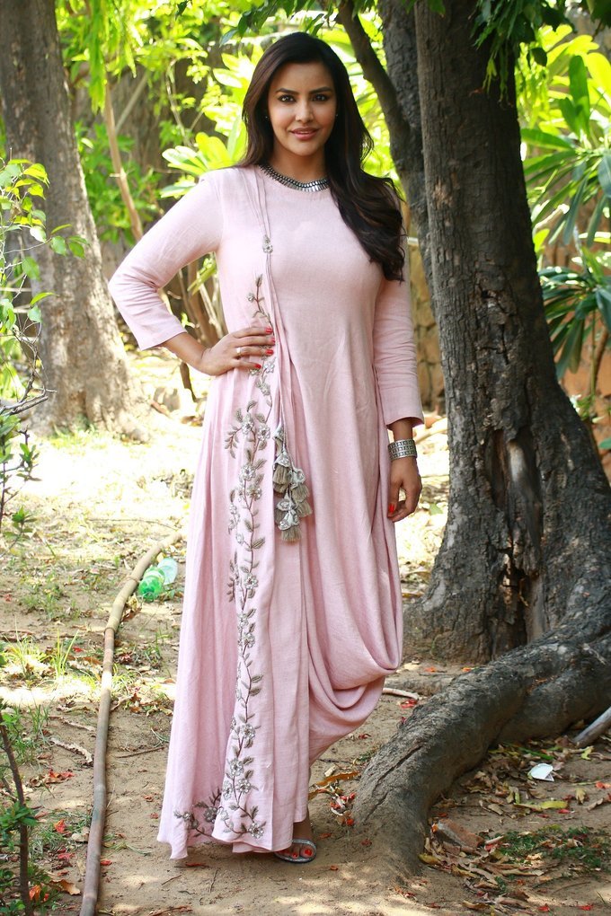 Priya Anand At Kootathil Oruthan Movie Interview In Pink Dress