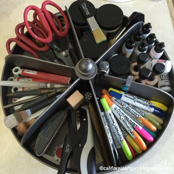 Richele Christensen Organizing with the Supply Spinner and Distress