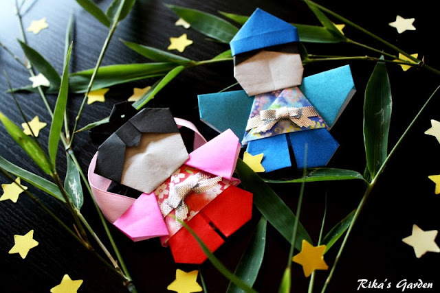 ★tanabata★ tutorial origami - orihime & hikoboshi -