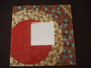 glass mosaic mirror