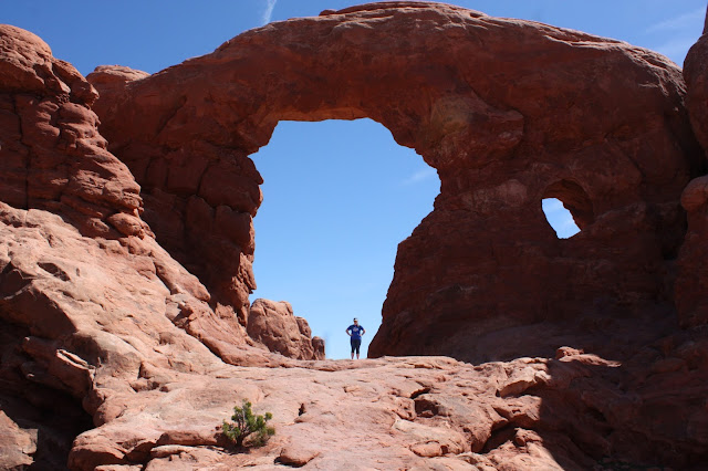 Meagan inside Turret Arch