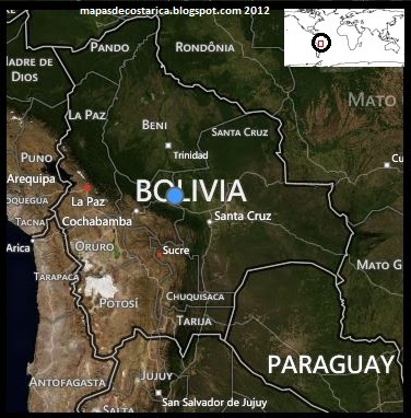 Mapa politico de Bolivia