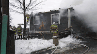 (ФОТО)Пожар в селе Новопышминское в результате которого погибла женщина