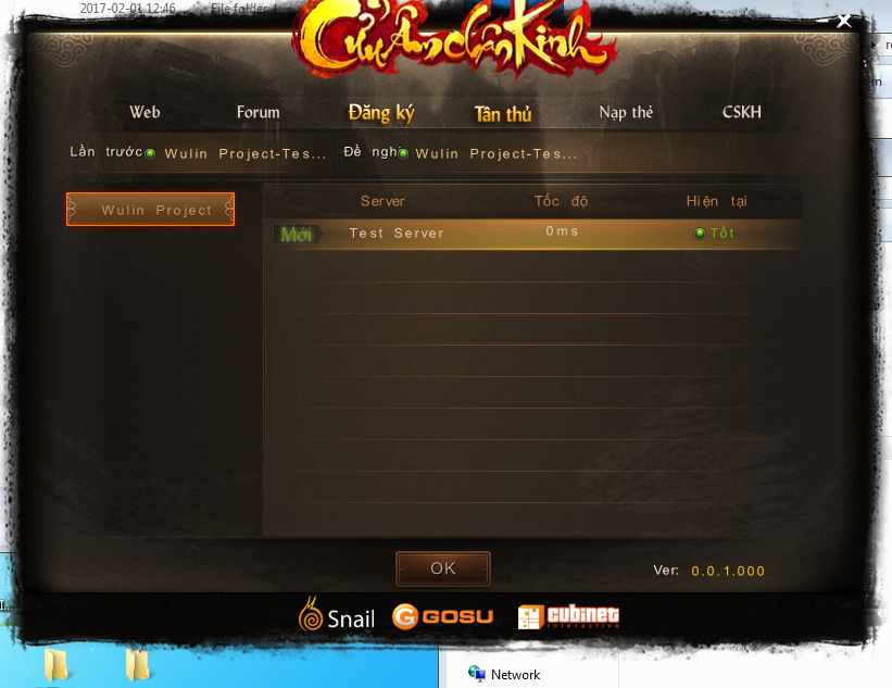 Cửu Âm Chân Kinh server offline - Freeserver Webgame
