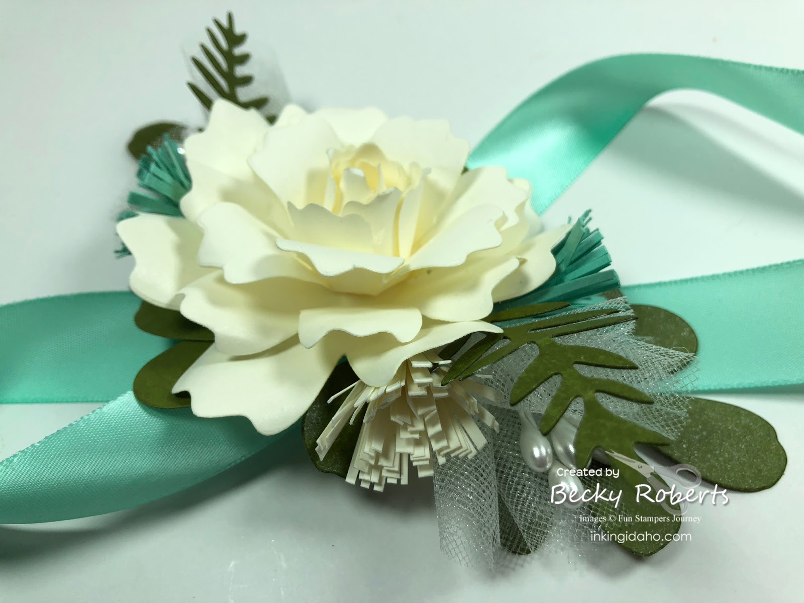 paper flower wrist corsages inking idaho bloglovin paper flower corsages