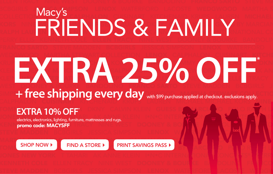 My3SonsMom Macy s Friends Family Printable Coupon Discount Save  My3SonsMom Macy s Friends Family Printable Coupon Discount Save