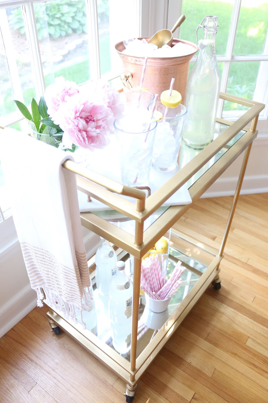 The Blissful Lane Lemonade Summer Bar Cart