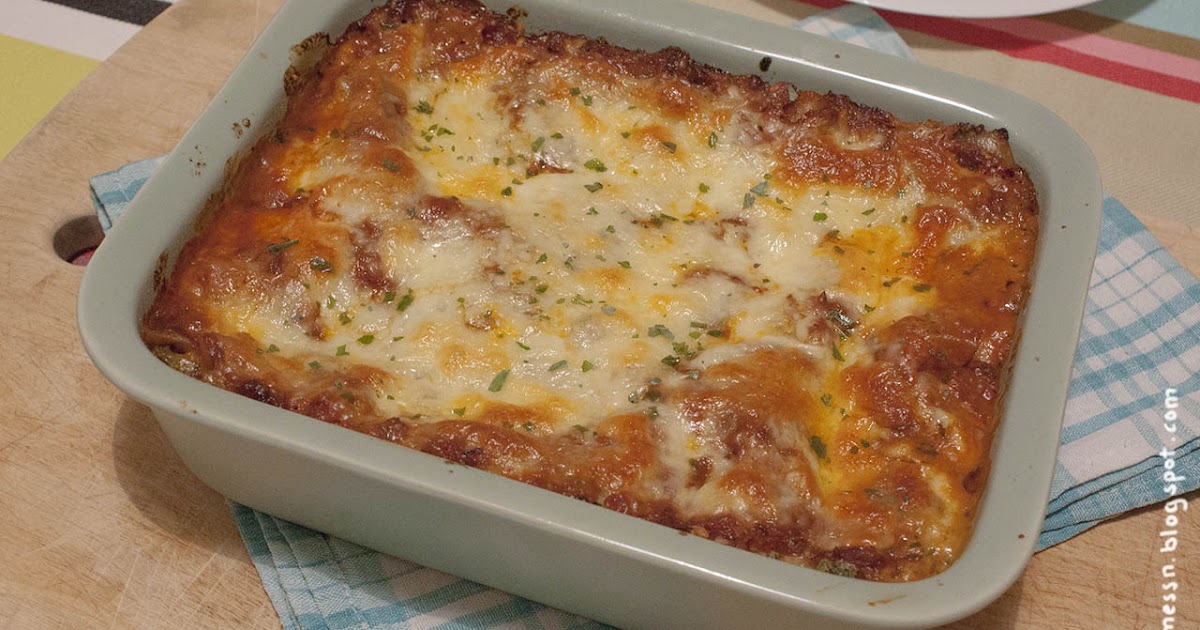 Wos zum Essn: Spinat-Lasagne mit Frischkäse und Tomatensauce - Soulfood ...