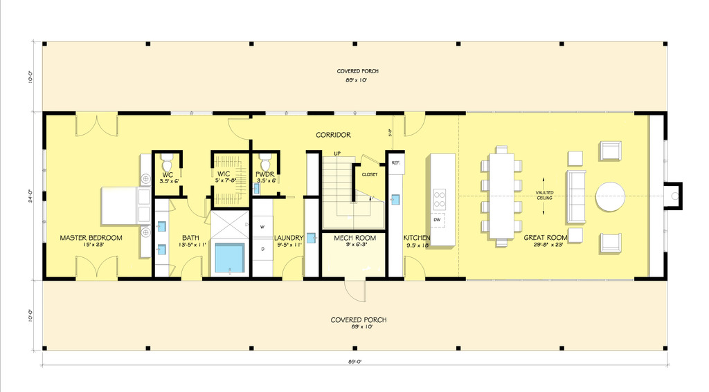 Desain Denah Rumah Ala Amerika Minimalis Desain Denah Rumah Ala Amerika Minimalis