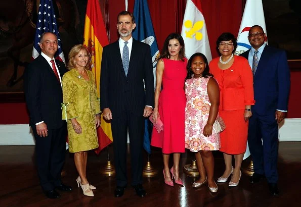 Mayor LaToya Cantrell presented a key to the city to King Felipe and Queen Letizia, as part of the city's 300th anniversary celebration