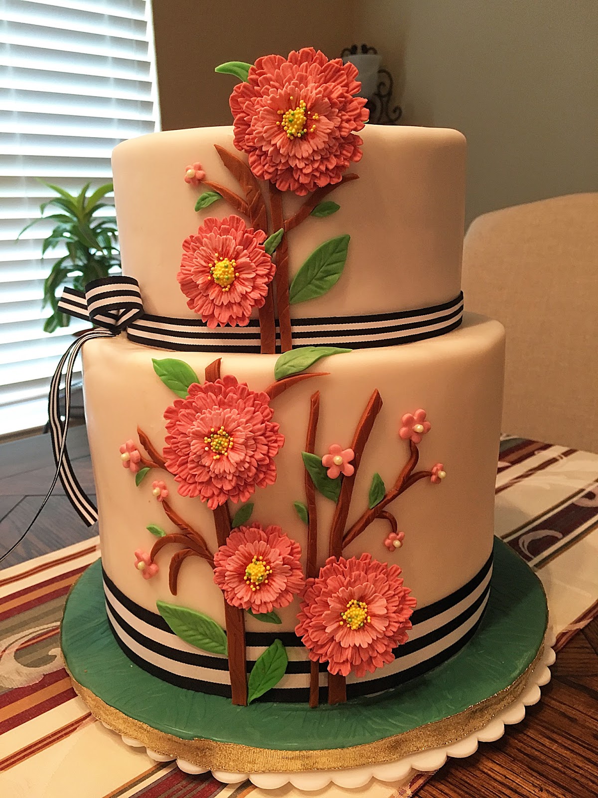 The Bake More Flattened Carnation Cake Stephanie's Wedding Shower