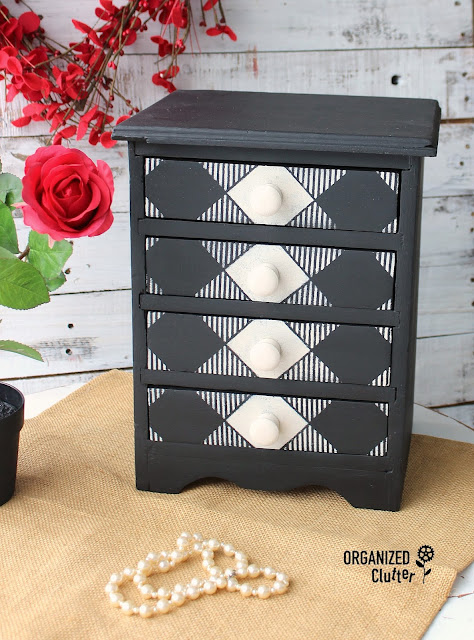 Upcycled Garage Sale Chest or Jewelry Chest