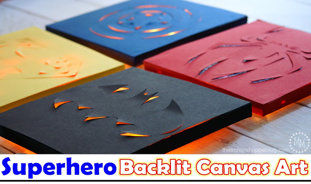 Superhero Backlit Canvas Art