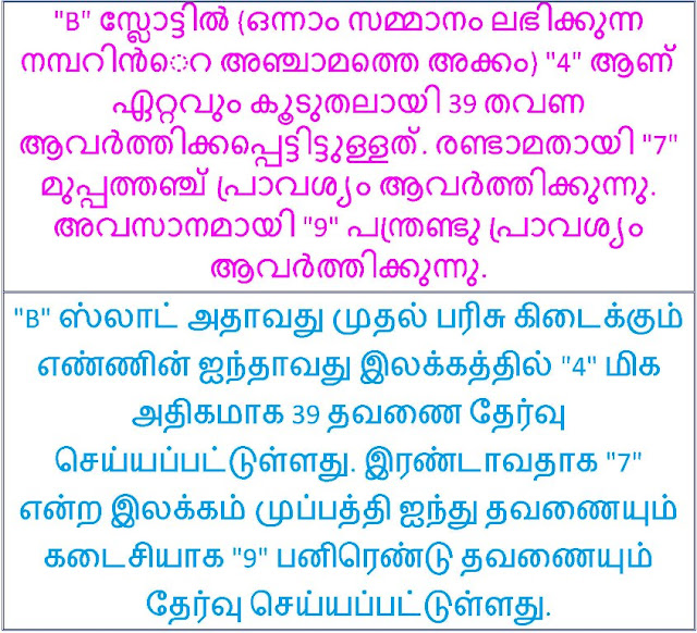 A B C Winning Statitics of Kerala lottery Table 03 A B C Winning Statitics of Kerala lottery Table 03