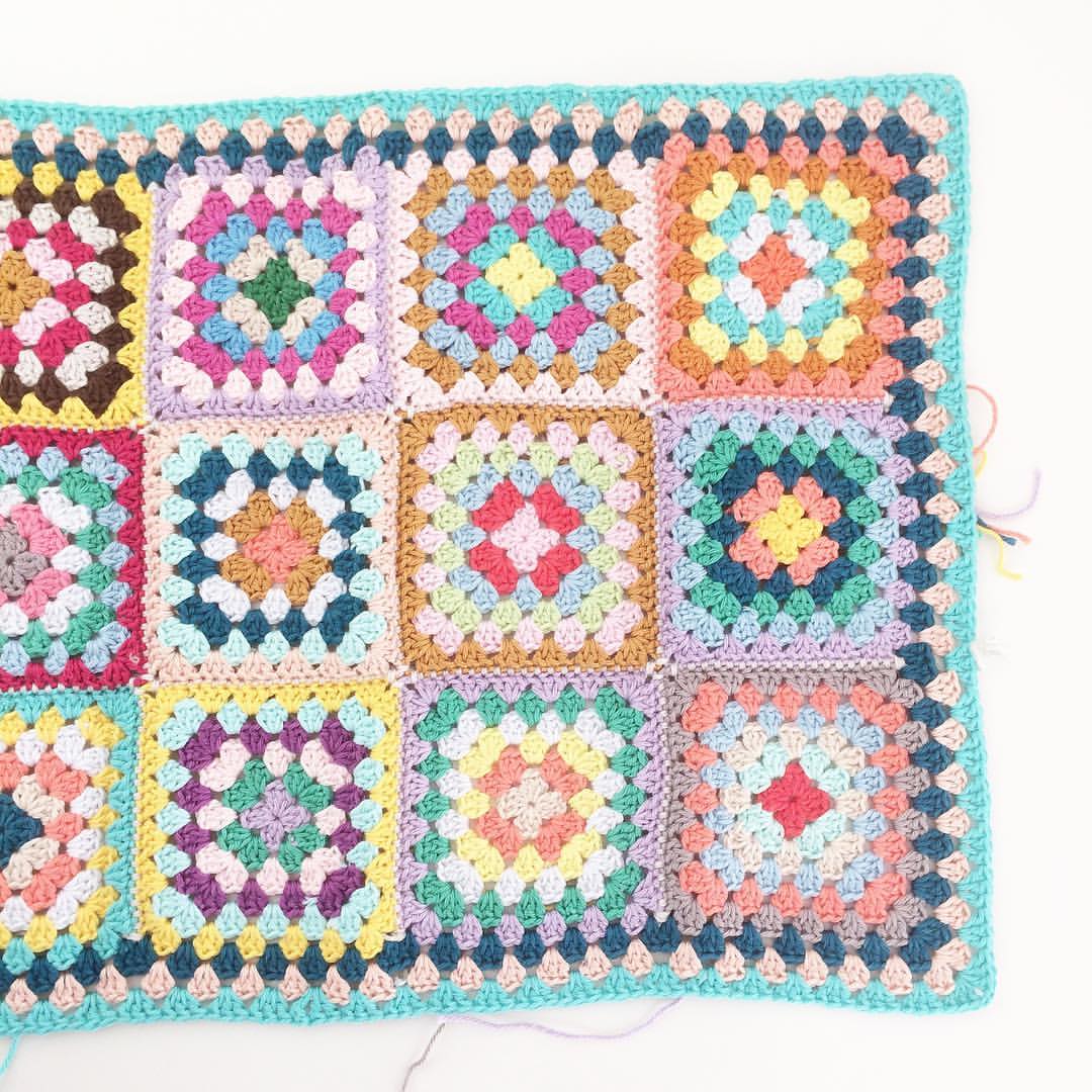 Annemarie's Haakblog How to make a granny square