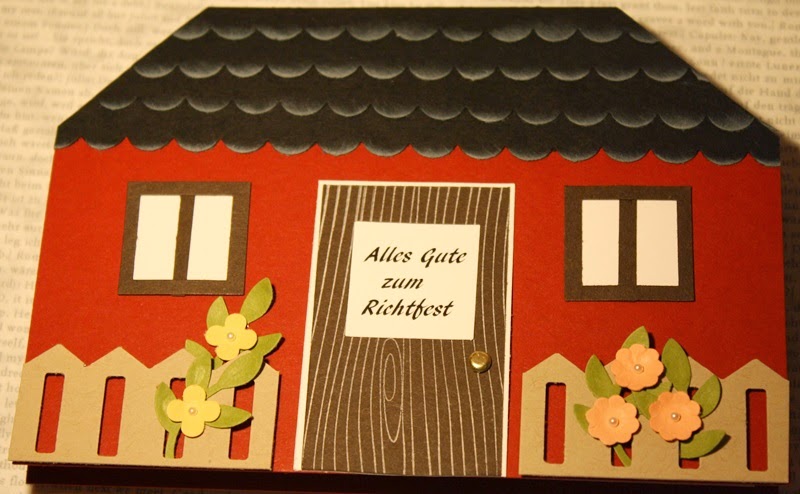 Der kleine Stempelgarten: Karte zum Richtfest