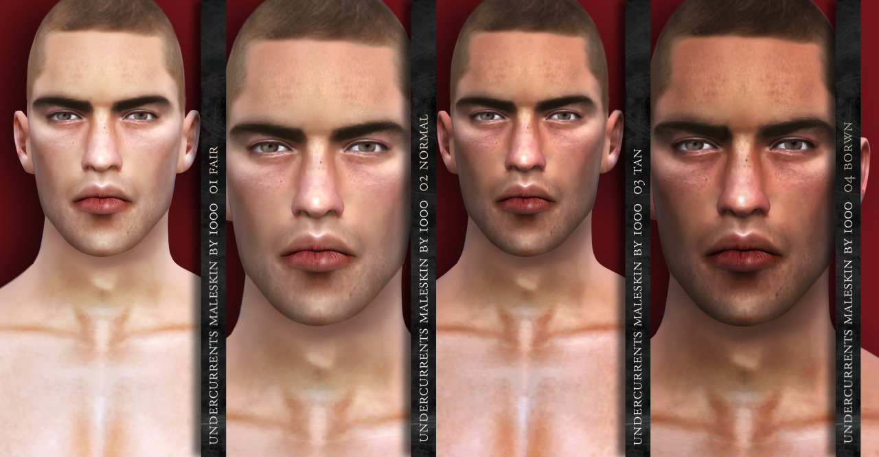 Sims 4 Ccs The Best Skin For Males By 1000formsoffear