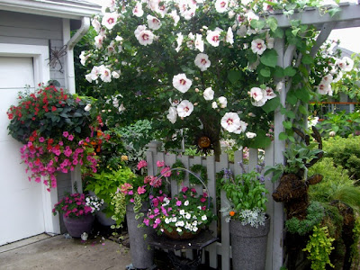 ideas sobre decoración exterior en jardines con flores