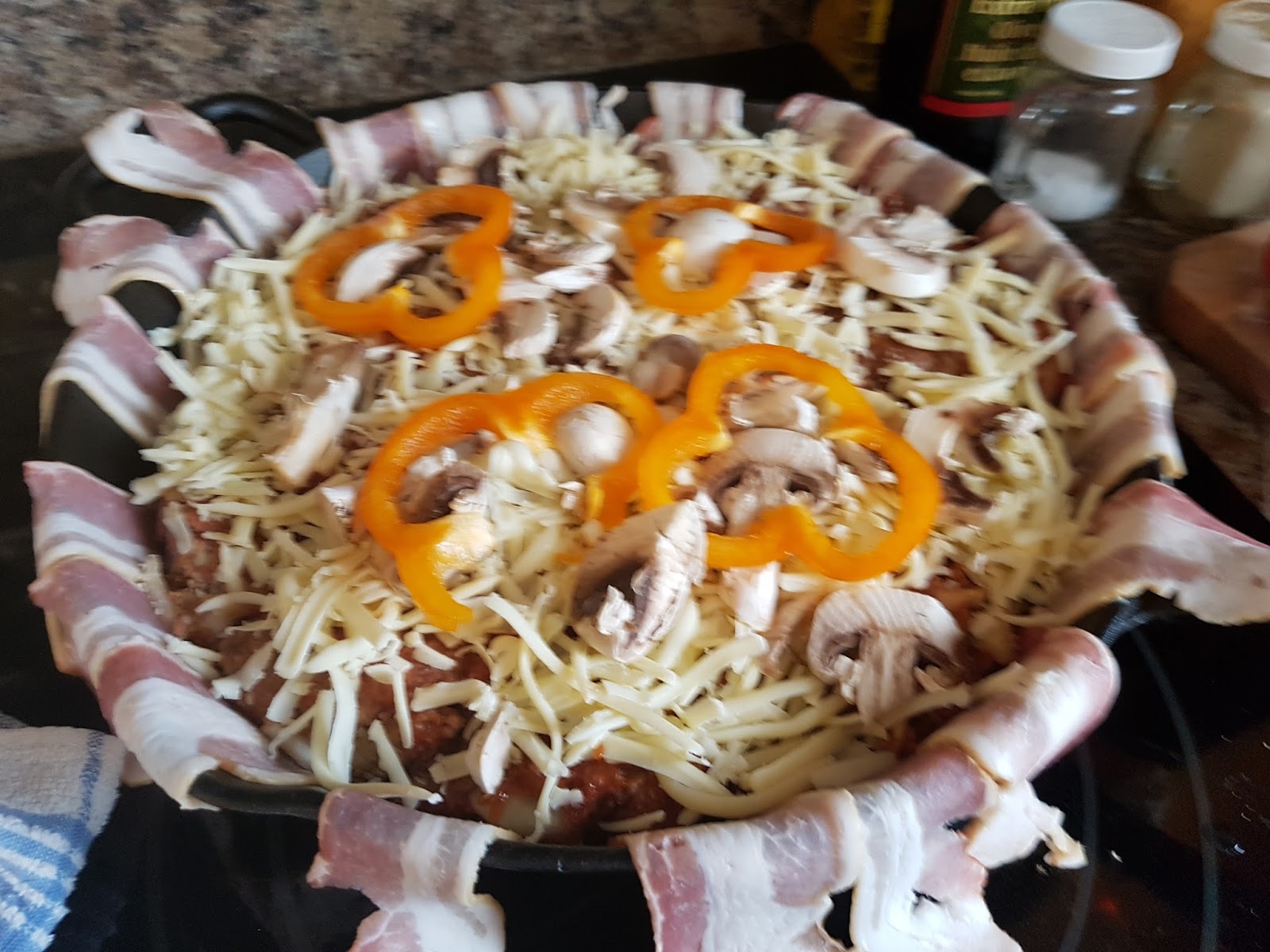 Cook with Mitch Bacon & Cheeseburger Pie Keto WOE