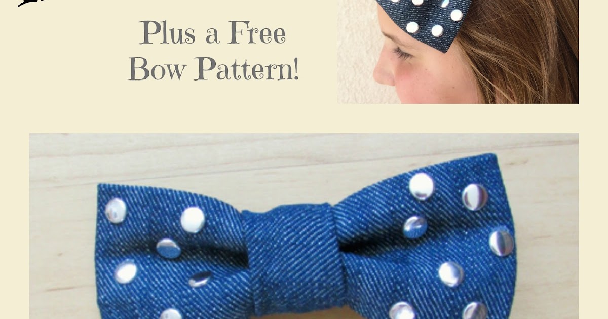 Create Kids Couture How to Use IronOn Studs, Plus a Free Studded Bow
