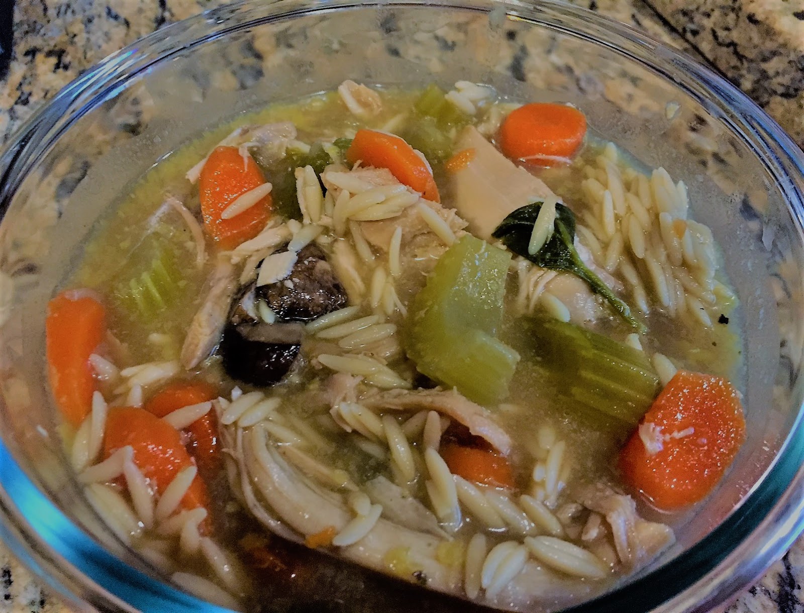 Cooking Dunkin Style Lemon Ginger Chicken Soup with Orzo
