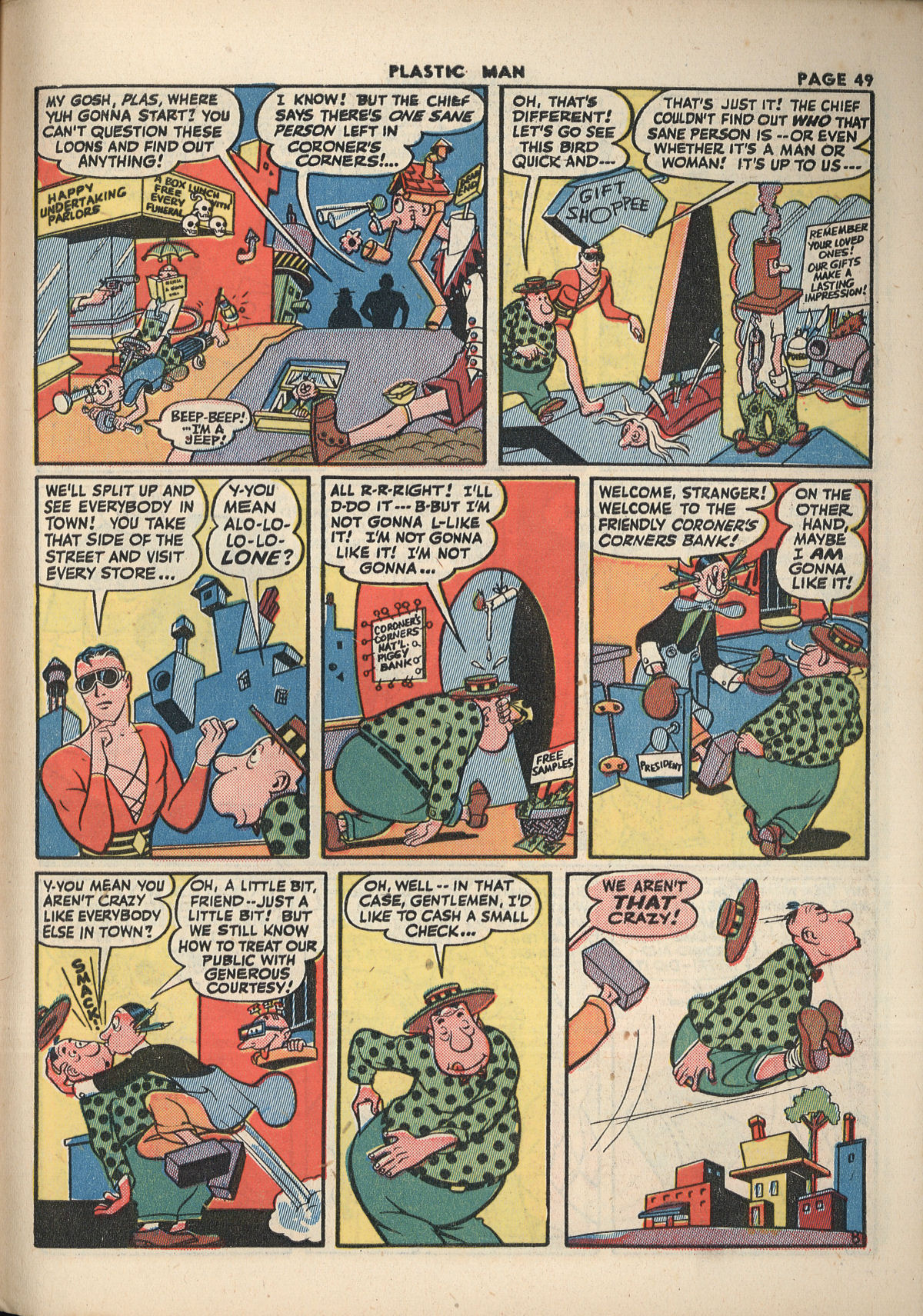 Read online Plastic Man (1943) comic -  Issue #2 - 51