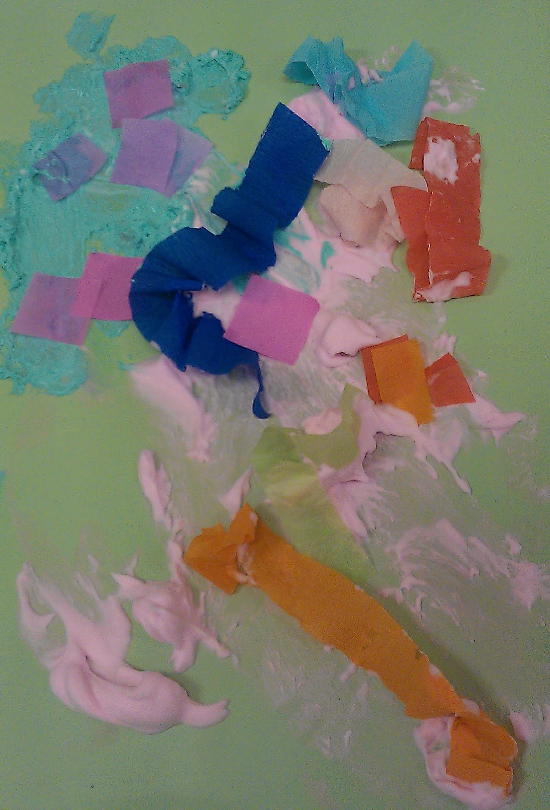 ARTventurers art and crafts for kids Shaving foam puffy paint!